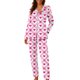 thumbnail image 3 of RKSTN St Patrick's Day Pajamas Set for Women Oversized Crewneck St Paddy's Day Lucky Shamrock Printed Loungewear Matching Sets Womens Casual Plus Size Loose Fits T Shirts and Pjs Pants 2 Piece Set, 3 of 8