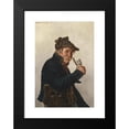 thumbnail image 2 of Hugo Kotschenreiter 11x14 Black Modern Framed Museum Art Print Titled - Pipe Smoker (1893), 2 of 5