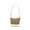 White, variant on Women's Straw Leather Patchwork Tote Crossbody Barrel Bag Multifunctional Uncomplicated Chest Bag Suitable For Outdoor Travel Messenger Bag Commut Backpack Mini Mobile Phone Bag