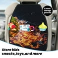 thumbnail image 5 of Xecao Tennis Ball In Fire1 Pattern Car Seat Back Protector 2 Pack Large Capacity Pocket, Kick Mats Back Seat Protector, 5 of 8