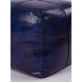 thumbnail image 3 of Solid Eco-Friendly Handmade Square Pouf 16"x16"x16" Vintage Blue Color BBBACPF37, 3 of 7