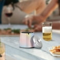 thumbnail image 5 of Yayeee Ashtray with Lid for Cigarette Smokeless Stainless Steel Home Ash Holder, Pink Wavy Striped, 5 of 7