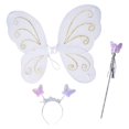thumbnail image 3 of Disfraz de hada, disfraz de princesa, varita de mariposa, mariposa, , , diadema de Cosplay, vestido encantador, accesorios para fotos, Carnav Blanco Fernando Disfraz de ala de hada, 3 of 8