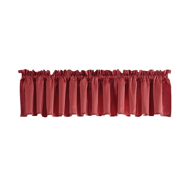 Valances for Windows Solid Window Curtain House Layout Curtain Decoration Curtain Rod Kitchen/Living Room Pocket Curtain 18 X 54 Incheswindow Curtain Rod