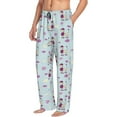 thumbnail image 2 of Xecao Poodle Dog Men's Straight Lounge Pajama Pants: The Ultimate in Comfortable Sleepwear, 2 of 9