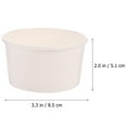 thumbnail image 2 of LNGOOR 100x 5oz White Paper Dessert Cups for Parties & Retail, 2 of 4