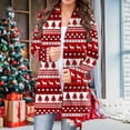 thumbnail image 2 of Aayomet Cardigan For Women Lightweight Womens Long Cardigans Cable Knitted Open Front Oversized Hooded Outerwear Sweater Coat,Red S-XXL, 2 of 3