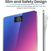 RENPHO Highly Accurate Digital Body Weight Scale, Digital Bathroom Scale with Lighted LED Display, 400 lb, Gradient