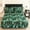 Jungle, variant on MarryLane Hexagon Style 3-Piece Fitted Bed Sheet Set with 18-Inch Drop Ruffled Bed Skirt & 2 Pillowcases for Queen/King Size All-Season Bedding Decor