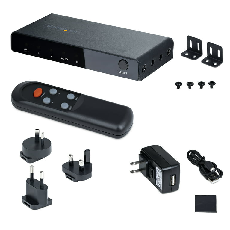 StarTech.com 2-Port 8K HDMI Switch, HDMI 2.1 Switcher 4K 120Hz/8K