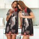 thumbnail image 4 of Easygdp Heart Guinea Pig Couple Camisón de manga corta para mujer, informal, estampado, 4 of 6