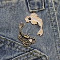 thumbnail image 5 of Juego de broches de solapa esmaltados, 2 piezas lindos broches de peces en blanco y negro, lindos alfileres de dibujos animados mochila ropa bolsa chaqueta sombrero joyería accesorios de bricolaje Sincero Electrónica, 5 of 5