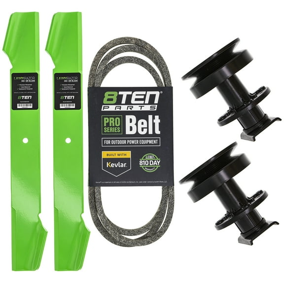 8TEN Deck Spindle Blade Belt Kit for AYP Husqvarna LT125 YT120 532105891 MK1001971