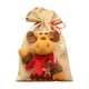 thumbnail image 2 of Adornos navideños, adornos navideños, regalos navideños Bolsa de regalo de Navidad Bolsa de regalo de lino tridimensional Estilo anciano Estilo muñeco de nieve Bolsa de regalo de lino Productos de lin, 2 of 6