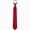 Red, variant on Mens Pre Tied Zipper Tie, Adjustable Skinny Slim Clip on Necktie for School Wedding Party Uniforms, 1 Pc,Black