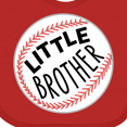 thumbnail image 4 of Inktastic Little Brother- Baseball Boys Baby Bib, 4 of 4