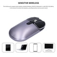 thumbnail image 2 of Ratón Inalámbrico Recargable Mute Quiet Click Mouse Ratón Ergonómico Conexión 2.4G 800/1200/1600Dpi Tecla De Acceso Directo De Escritorio Delgado Para Pc Laptop Notebook seitruly EL014172-02, 2 of 6