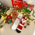thumbnail image 3 of 4 Pairs Christmas Fuzzy Socks for Women and Ladies Warm Cozy Socks Cute Winter Slipper Socks Thick Plush Bed Socks Christmas Socks, 3 of 12