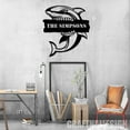 thumbnail image 3 of Craftnamesign Custom Shark Name Metal Wall Art, Personalized Sea Animal Name Sign, 3 of 5