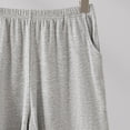 thumbnail image 6 of hoksml Women's Ribbed Knit Elastic Waist Shorts, Casual Loose Fit Pull-On Loungewear Shorts with Side Pockets, 6 of 6