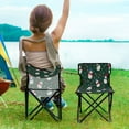 thumbnail image 5 of 600D Oxford Camping Chair Portable Foldable Chair Supports 220 lbs for Picnic, Fishing, Backpacking Snowmen and Candy Canes Pattern, 5 of 8