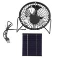 thumbnail image 1 of Loewten Solar Fan,Solar Car Fan,Solar Panel Fan 2.5W 5V Solar Power USB Output Portable Wide Application Solar Powered Fan For Camping Fishing Hiking, 1 of 8