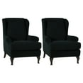 thumbnail image 1 of tredstone 2x Breathable Armchair Cover Stay Fresh And Comfortable In Any Weather Soft black, 1 of 6