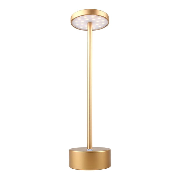 Lámpara De Escritorio Atmósfera De Carga Luz Nocturna Led Lámpara De Mesa Inalámbrica Usb Lámpara De Escritorio De Ahorro De Energía 2 Niveles Brillo Luz Nocturna Metal Aluminio Mesita De Noche Moyic HA026933-00