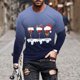thumbnail image 1 of Blusas y camisas de manga larga y cuello redondo para hombre, camisetas casuales con estampado de moda y cuello redondo, blusas de licra de manga corta para hombre., 1 of 5