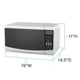 thumbnail image 4 of West Bend 0.9 cu. ft. Microwave Oven, in White (WBMW92W), 4 of 15