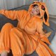 thumbnail image 4 of Disfraz de Cosplay de Uzumaki Kurama Kyuubi Fox, Kigurumi, pijama de anime unisex para adultos, mono de franela, ropa de dormir, mono, accesorio, 4 of 4