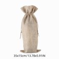 thumbnail image 3 of Tyidzon 10 Pcs Christmas Wine Bottle Gift Bags, 13.8 x 5.9 in Reusable Drawstring Fabric Pouches for Holiday Party Presents, 3 of 8