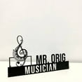 thumbnail image 5 of Handmadetneonsign Musician Metal Nameplate, Music Note Desk Nameplate, Musician Desk Name Plate Decor, 5 of 5