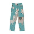 thumbnail image 4 of Fotbe Teal Mama Llama Men's Pajama Pants,Sleepwear Pants,Pj Bottoms Drawstring And Pockets-X-Large, 4 of 9