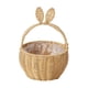 thumbnail image 3 of Cesta tejida con orejas de conejo, organizador de ratán sintético, multiusos, bonita cesta de mano con forma de conejo Beige, 3 of 9