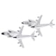 thumbnail image 3 of Favor De De Navidad De Las Mancuernas Del Diseñador Del Aeroplano Airoplane De 1 Par Hombres Hugo Gemelos, 3 of 6