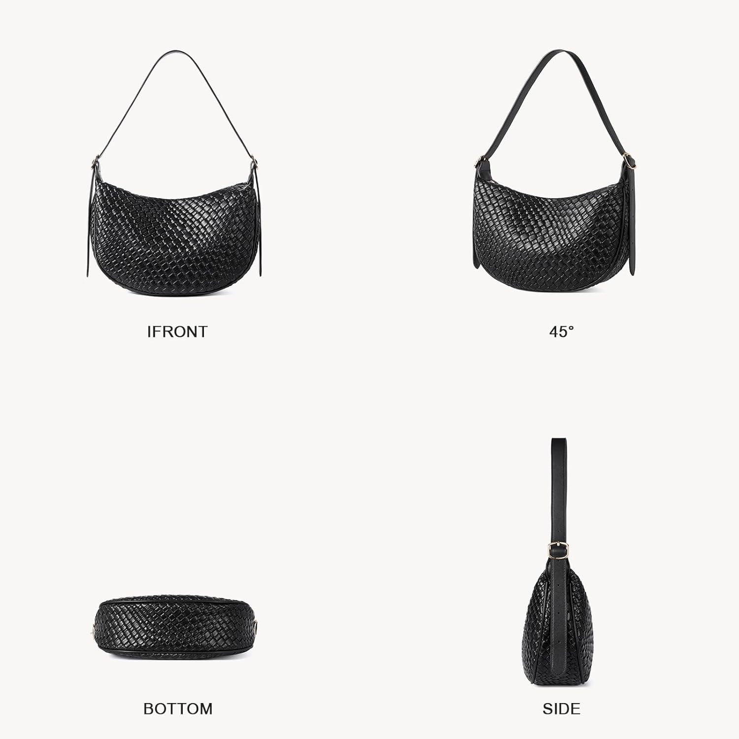 Purses for Women Small Crossbody Bags Crescent Shoulder Bag Hobo Handbag with Adjustable Strap