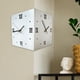 thumbnail image 3 of Adorno de pared de reloj de pared de esquina de doble cara, reloj decorativo moderno para cocina, 3 of 7
