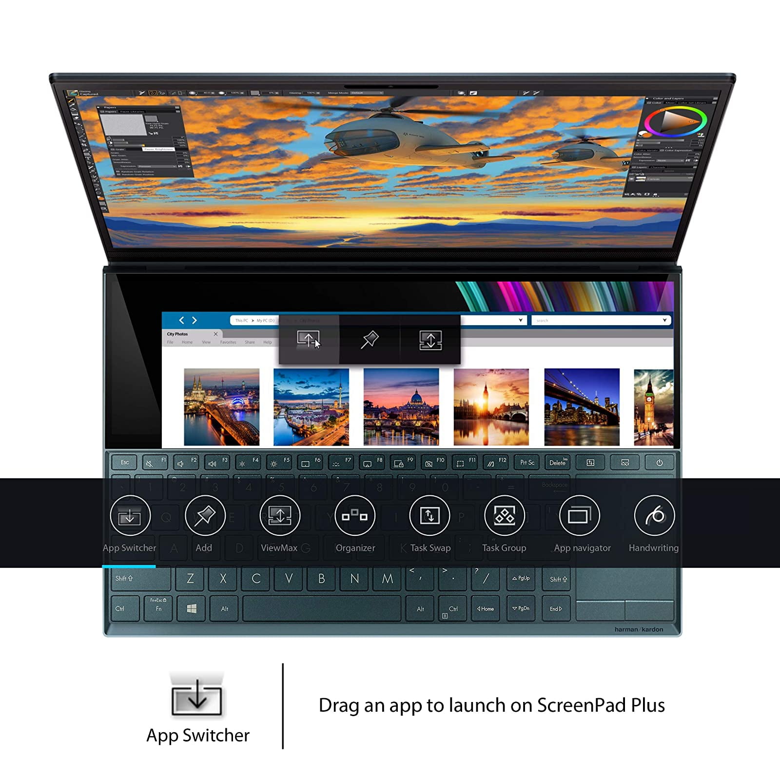ASUS ZenBook Duo UX481 Laptop, 14” FHD NanoEdge Bezel Touch, Intel Core  i7-10510U, GeForce MX250, 16GB RAM, 1TB PCIe SSD, Innovative ScreenPad  Plus, 【アウトレット☆送料無料】