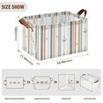 thumbnail image 7 of Yayeee Foldable Storage Basket for Shelves with Handles Waterproof Cloth Bins, Nautical Pattern, 7 of 7