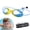 D, variant on Swim Goggles with Bungee Strap for Kids No Leaking Anti Fog Kids Swimming Goggles for Youth Adult with Quick Adjust,HD View