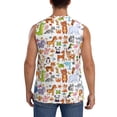 thumbnail image 4 of Daiia Animal Cartoon Style Printed Men's Tank Tops,Casual Soft Sleeveless Gym Muscle Shirts Bodybuilding Tee-X-Large, 4 of 8