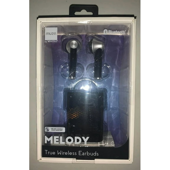 ELVY- Muze By Vivitar Melody True Wireless Bluetooth Earbuds -Black