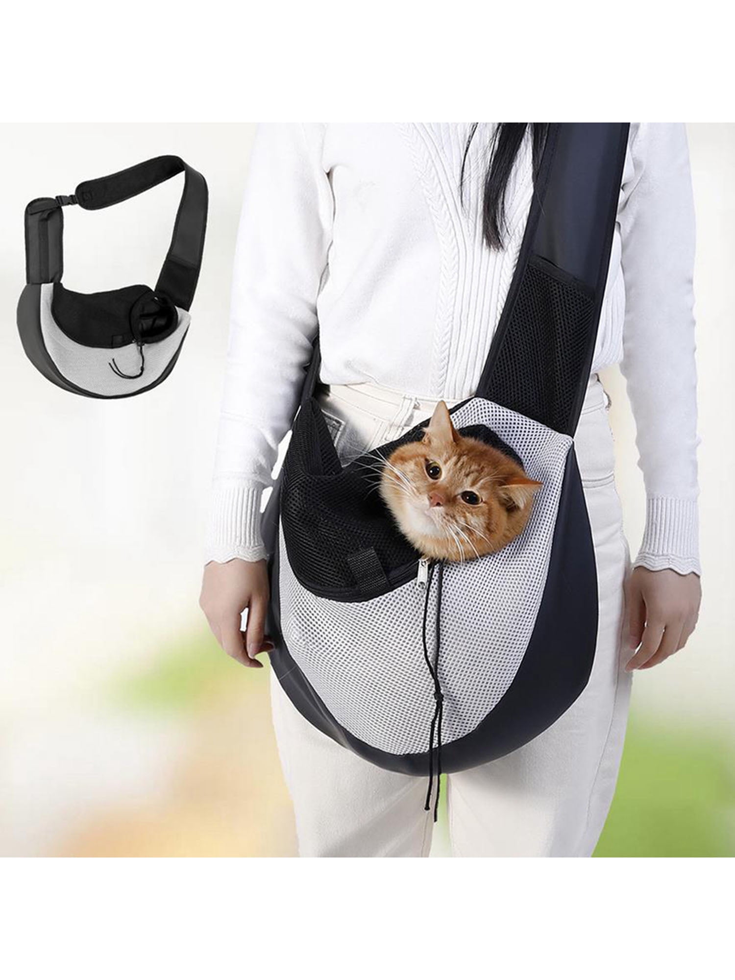Multitrust Pet Cat Carrier Messenger Bag Waterproof Soft Dog Adjustable