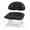 Black, variant on Rolling Low Stool with Backrest, Mobile 360° Swivel Padded Seat with Wheels for Kitchen and Cleaning