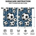 thumbnail image 2 of Blackout Kids Curtains,Blue Soccer Balls Pattern Childrens Insulated Curtains Set Of 2,Bedroom Essentials,Toddler Room Decor 42"x54", 2 of 5