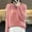 Pink, variant on Turilly Fashion Women's Casual Semi High Neck Solid Color Loose Base Knitted Sweater
