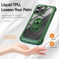 thumbnail image 2 of Havilah For iPhone 16 Pro Max Case TPU + PC Lens Protection For Iphone Cover with Ring Holder(Green), 2 of 3