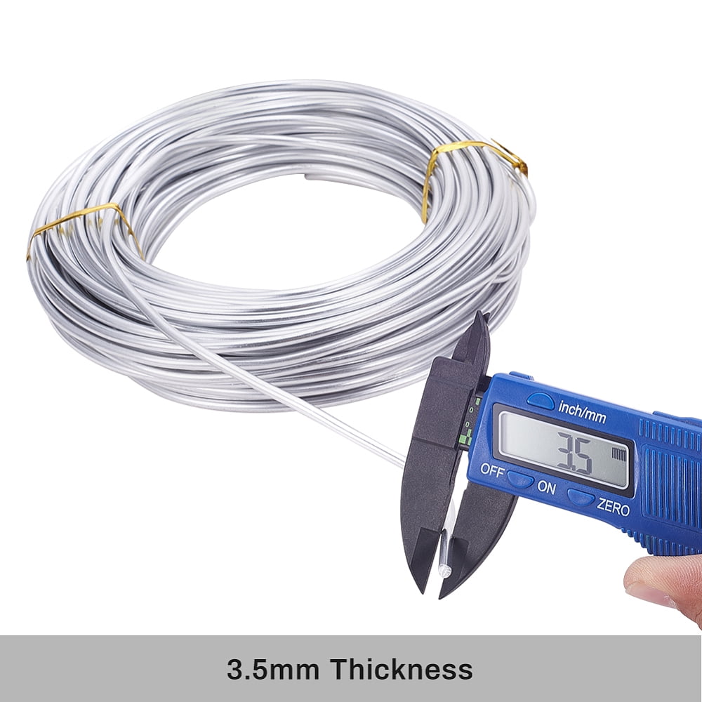 Round Aluminum Wire Silver 7 Gauge 3.5mm 500g/bundle DIY