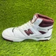 thumbnail image 2 of New Balance 650R Mens Size 8.5 White Burgundy Basketball Leather Shoes Sneakers, 2 of 6